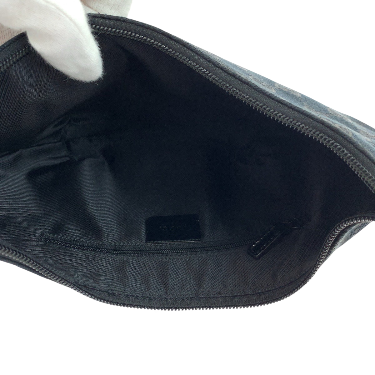 GUCCI Shoulder Bag 001 4158 GG canvas, patent leather black Shoulder Bag Shoulder Bag Women Used Authentic