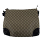 GUCCI Shoulder Bag 110054 GG Supreme Canvas Beige Brown SilverMetal