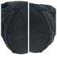 PRADA Tote Bag Nylon, Satin Black Silver Metal Tote Bag with pouch Tessuto Satin Women Used Authentic