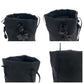 PRADA Tote Bag Nylon, Satin Black Silver Metal Tote Bag with pouch Tessuto Satin Women Used Authentic