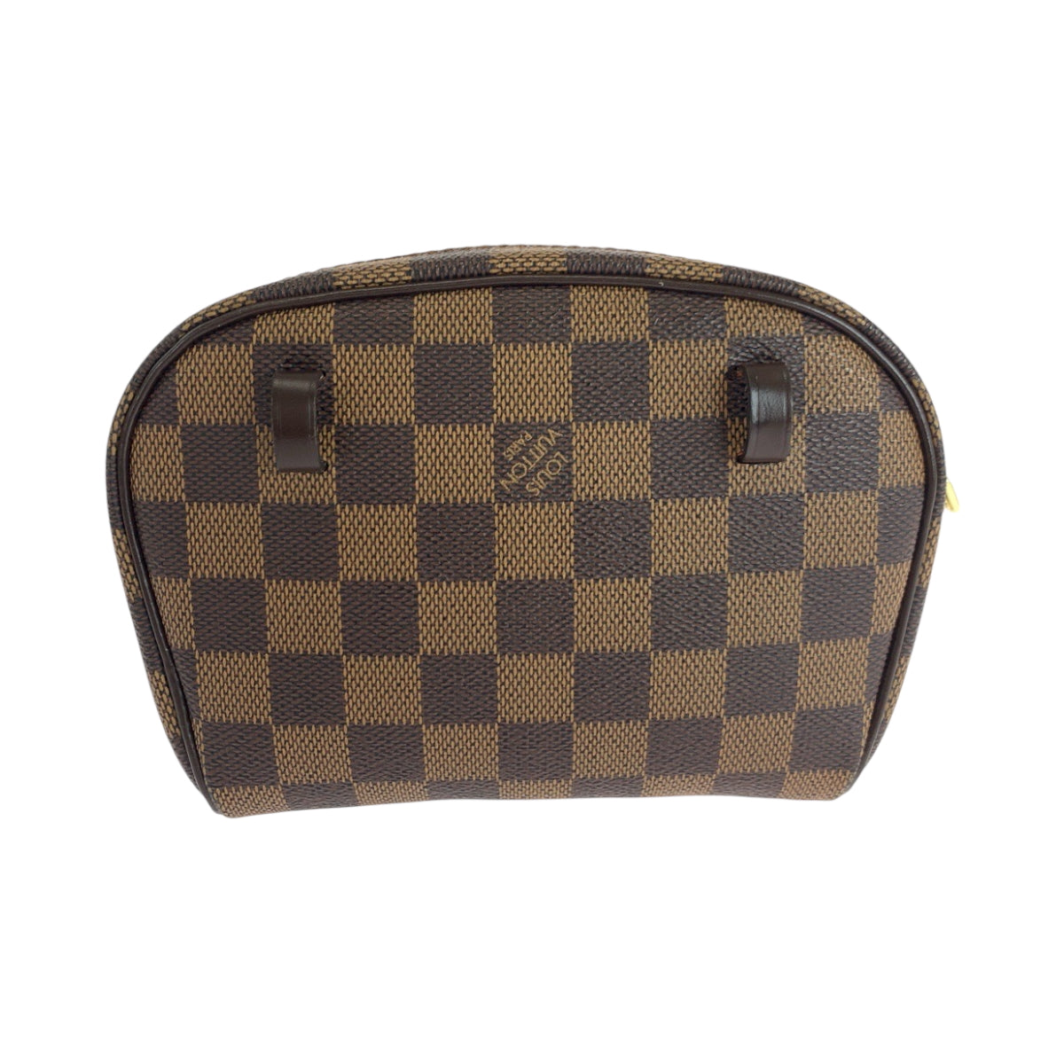 LOUIS VUITTON Waist bag N51296 PVC Brown Gold Metal Waist bag Damier Ebene Pochette Ipanema Women XS Used Authentic
