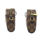 LOUIS VUITTON Waist bag N51296 PVC Brown Gold Metal Waist bag Damier Ebene Pochette Ipanema Women XS Used Authentic