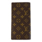 LOUIS VUITTON Long Wallet Purse M66540 PVC Brown Gold Metal Long Wallet Purse Monogram Portefeuille Braza mens Used Authentic