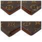 LOUIS VUITTON Long Wallet Purse M66540 PVC Brown Gold Metal Long Wallet Purse Monogram Portefeuille Braza mens Used Authentic
