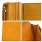 LOUIS VUITTON Long Wallet Purse N63146 leather Solar Yellow SilverMetal Long Wallet Purse Damier Anfini Portefeuille Braza mens Used Authentic