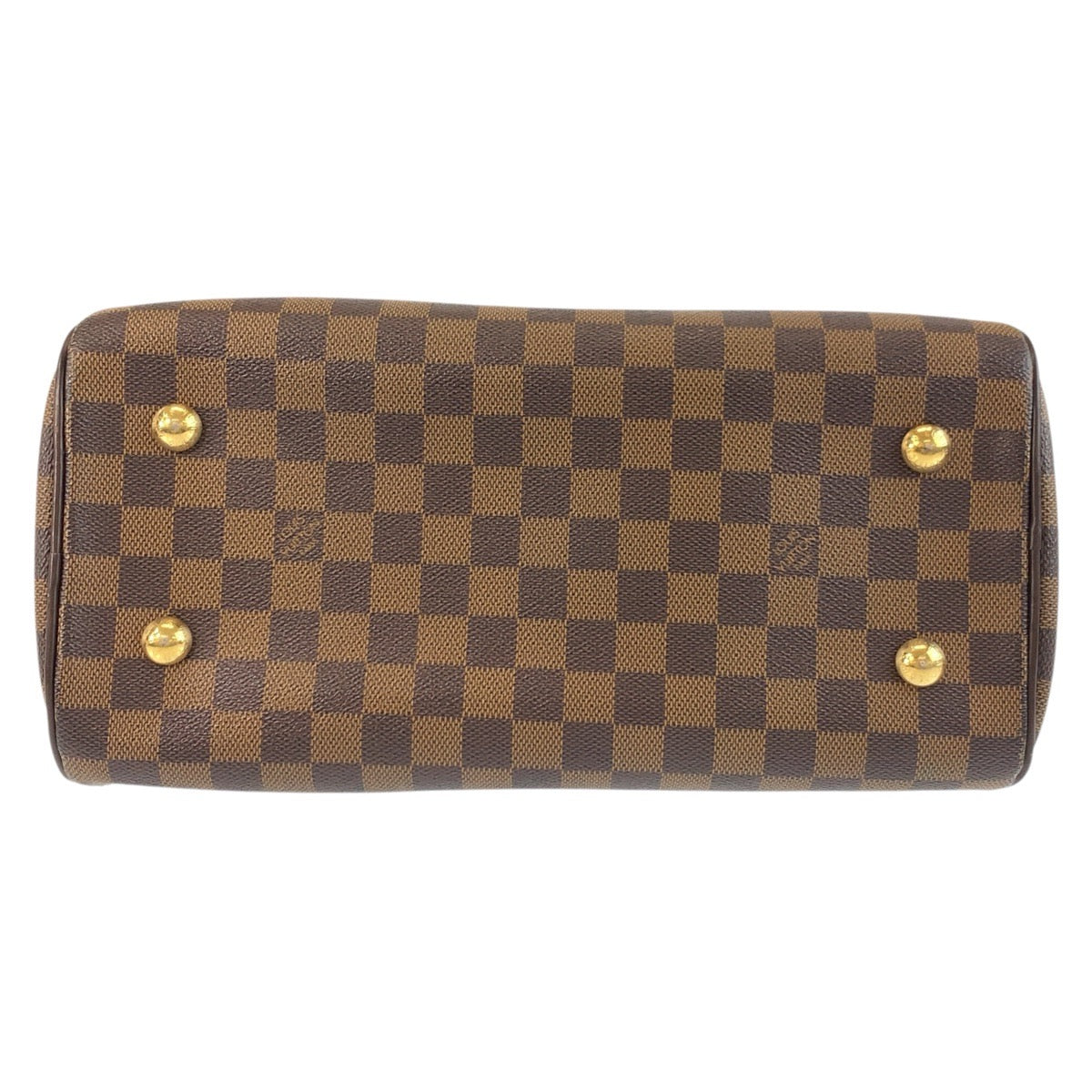 LOUIS VUITTON Handbag N60008 PVC Brown Gold Metal Damier Duomo Women Used Authentic