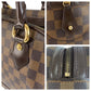 LOUIS VUITTON Handbag N60008 PVC Brown Gold Metal Damier Duomo Women Used Authentic