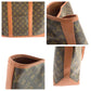 LOUIS VUITTON Tote Bag M42420 PVC Brown Gold Metal Tote Bag Shoulder Bag Monogram Sac Weekend GM mens Used Authentic