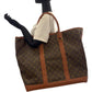 LOUIS VUITTON Tote Bag M42420 PVC Brown Gold Metal Tote Bag Shoulder Bag Monogram Sac Weekend GM mens Used Authentic