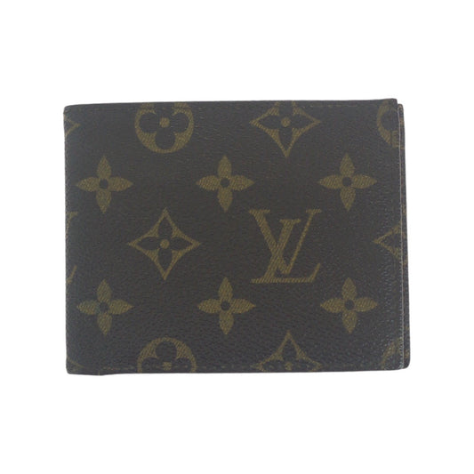 LOUIS VUITTON Bifold Wallet PVC Brown brown Monogram Portefeuille Multripru