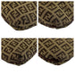 FENDI Shoulder Bag 8BT075 Canvas, Leather Beige Brown Gold Metal Shoulder Bag pochette Zucchino Women Used Authentic