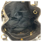 PRADA Tote Bag leather Black GoldMetal Tote Bag Shoulder Bag Vitterodino Women Used Authentic