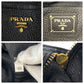 PRADA Tote Bag leather Black GoldMetal Tote Bag Shoulder Bag Vitterodino Women Used Authentic