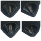 PRADA Tote Bag Nylon Black Silver Metal Test Triangle With logo
