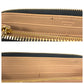 PRADA Long Wallet Purse leather Black Gold Metal logo