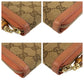 GUCCI Long Wallet Purse 224253 GG canvas Beige Pink Gold Metal Bamboo