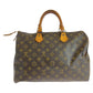 LOUIS VUITTON Handbag M41524 PVC Brown Gold Metal Handbag Boston Duffel bag Monogram Speedy 35 Women Used Authentic