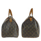 LOUIS VUITTON Handbag M41524 PVC Brown Gold Metal Handbag Boston Duffel bag Monogram Speedy 35 Women Used Authentic