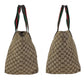 GUCCI Tote Bag 131231 GG canvas Beige brown Sherry line