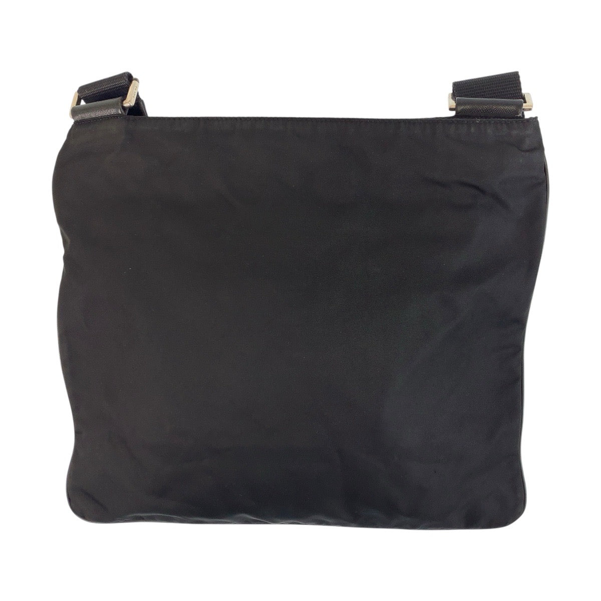 PRADA Shoulder Bag Nylon black Test Triangle With logo