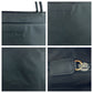 PRADA Shoulder Bag Nylon Black SilverMetal Test Triangle With logo Women Used Authentic