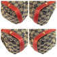 GUCCI Tote Bag 130736 GG canvas Gray Red Gold Metal Abbey