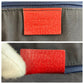 GUCCI Tote Bag 130736 GG canvas Gray Red Gold Metal Abbey