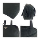 PRADA Handbag Nylon Black SilverMetal Test Triangle With logo