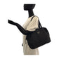 PRADA Handbag Nylon Black SilverMetal Test Triangle With logo