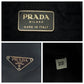PRADA Shoulder Bag Nylon, Plastic Black Silver Metal Shoulder Bag Shoulder Bag Test Triangle With logo Women Used Authentic
