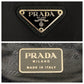 PRADA Tote Bag Nylon Black SilverMetal Test Triangle With logo