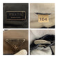 PRADA Backpack BZ0001 Nylon Khaki Gray Black Silver Metal Test Triangle With logo