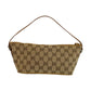GUCCI Handbag 039 1103 GG canvas Beige Brown Gold Metal