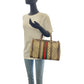 GUCCI Handbag GG Supreme canvas, leather Beige Brown Gold Metal Old Gucci Shelly Line Women Used Authentic