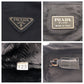 PRADA Shoulder Bag Nylon Black SilverMetal Shoulder Bag Body Bag Test Triangle With logo Women Used Authentic