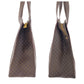 CELINE Tote Bag MC98/2 PVC Brown Gold Metal Tote Bag Shoulder Bag Macadam Women Used Authentic