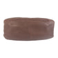 PRADA Shoulder Bag leather Brown Gold Metal Vitterodino