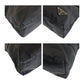 PRADA Shoulder Bag Nylon Black Silver Metal Test Triangle With logo