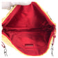 PRADA Shoulder Bag Nylon, Leather Beige Red SilverMetal Shoulder Bag accessory pouch Triangle With logo Women Used Authentic