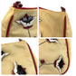 PRADA Shoulder Bag Nylon, Leather Beige Red SilverMetal Shoulder Bag accessory pouch Triangle With logo Women Used Authentic