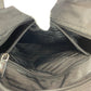 PRADA Tote Bag Nylon Black SilverMetal Test Triangle With logo
