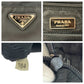 PRADA Tote Bag Nylon Black SilverMetal Test Triangle With logo