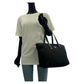 PRADA Tote Bag Nylon Black SilverMetal Test Triangle With logo