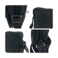 PRADA Shoulder Bag Nylon Black Silver Metal Test Triangle With logo