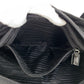 PRADA Tote Bag Nylon Black SilverMetal Tote Bag Shoulder Bag Test Triangle With logo Women Used Authentic