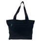 PRADA Tote Bag Nylon Black SilverMetal Tote Bag Shoulder Bag Test Triangle With logo Women Used Authentic