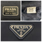 PRADA Tote Bag Nylon Black SilverMetal Tote Bag Shoulder Bag Test Triangle With logo Women Used Authentic