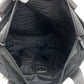 PRADA Tote Bag Nylon Black SilverMetal Tote Bag Shoulder Bag Test Triangle With logo Women Used Authentic