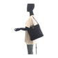 PRADA Tote Bag Nylon Black SilverMetal Test Triangle With logo