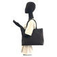 GUCCI Tote Bag 002 1119 GG canvas, leather Black black Tote Bag Shoulder Bag Women Used Authentic